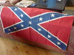 1930's Silk Confederate Flag Flown over Richmond, VA Courthouse