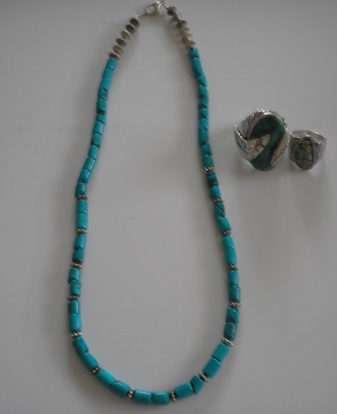Old Pawn Necklace & Rings