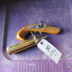 Black Powder Derringer and Flask