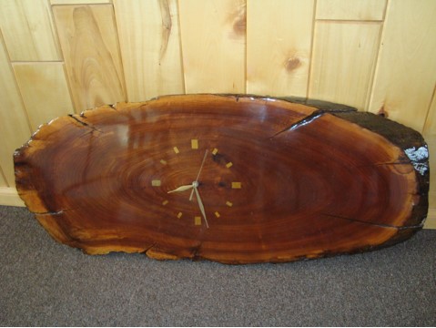 Cedar Wood Clock