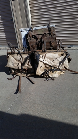 Military Pack Saddle W/Panniers