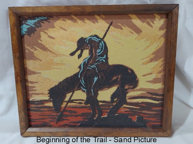 Beginning of the Train Sand Painting