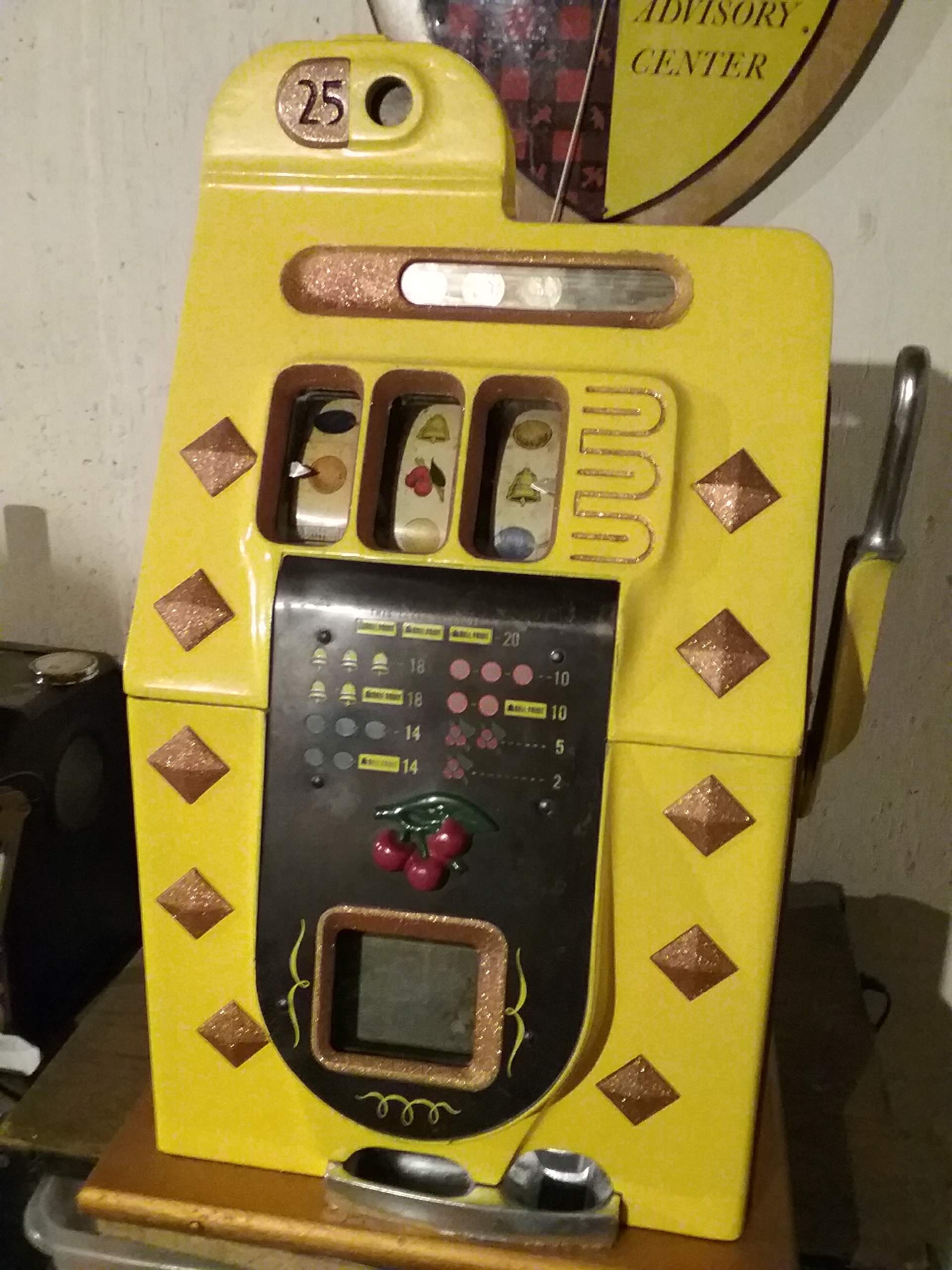 1940's Mills 25 Cent Slot Machine-1