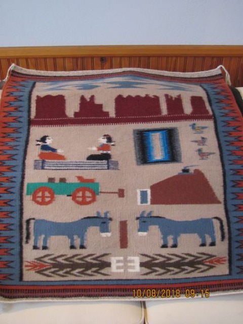 31 Inch X 33 Inch Native American Rug
