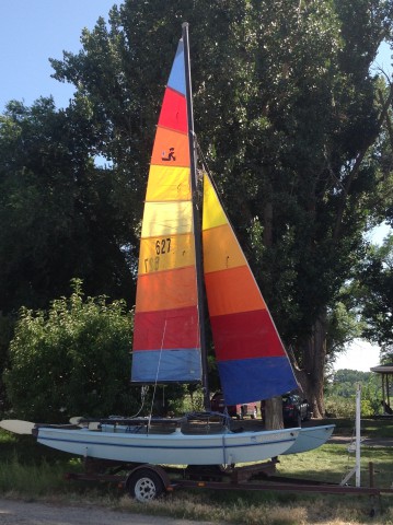 Hobiecat 16 FT Catamarand Sail Boat Image 1