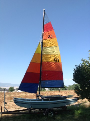 Hobiecat 16 FT Catamarand Sail Boat Image 2