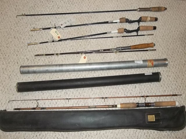 Vintage Fishing Rods W/Tubes